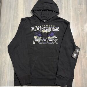 47 Brand Black Baltimore Ravens Hoodie
